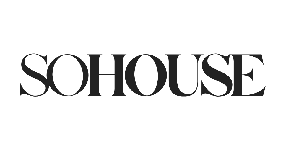 Black 'SOHOUSE' logo on a white background